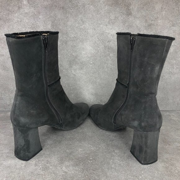 Ron White Perry Weatherproof Block Heel Suede Fringe Boot, EU 41 Women's 10 - Picture 5 of 9